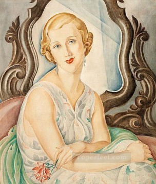 Gerda Wegener Painting - Portrait of a Lady Gerda Wegener